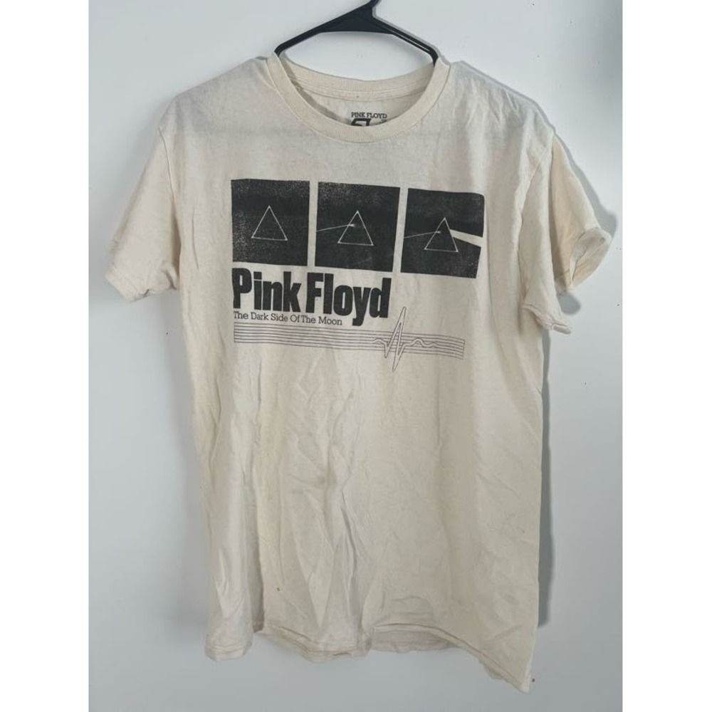 Pink Floyd Flatline DSOTM Men's T Shirt Dark Side Of the Moon Tour Vintage SizeM